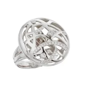 Sterling Sliver Safari CZ Ring
