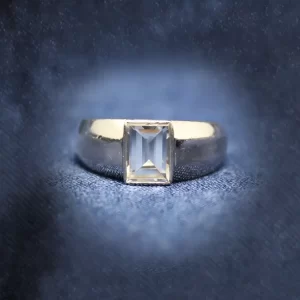 Vintage Ring: Shreve & Co Step-Cut Diamond