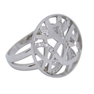 Sterling Sliver Safari CZ Ring