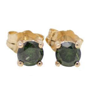 Green Diamond Earrings