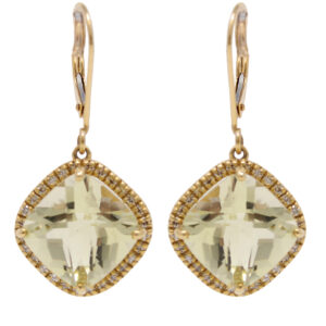 Lemon Amethyst Earrings