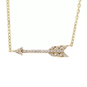 east-west arrow studded with round diamonds