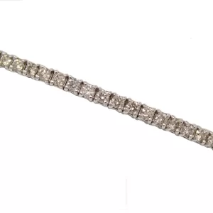 diamonds in a flexible bangle bracelet