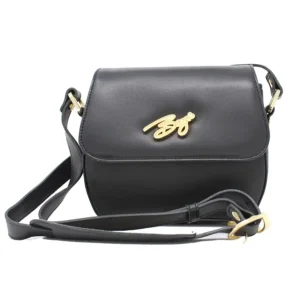 Small Crossbody Leather Bag (Black)