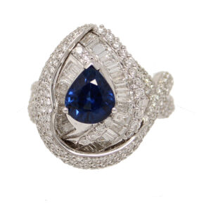 Sapphire and Diamond Ring