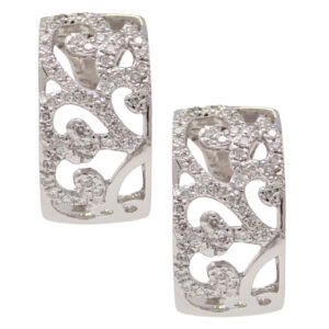 Diamond Filigree Earrings