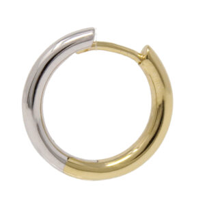 Reversible Round Gold Hoops